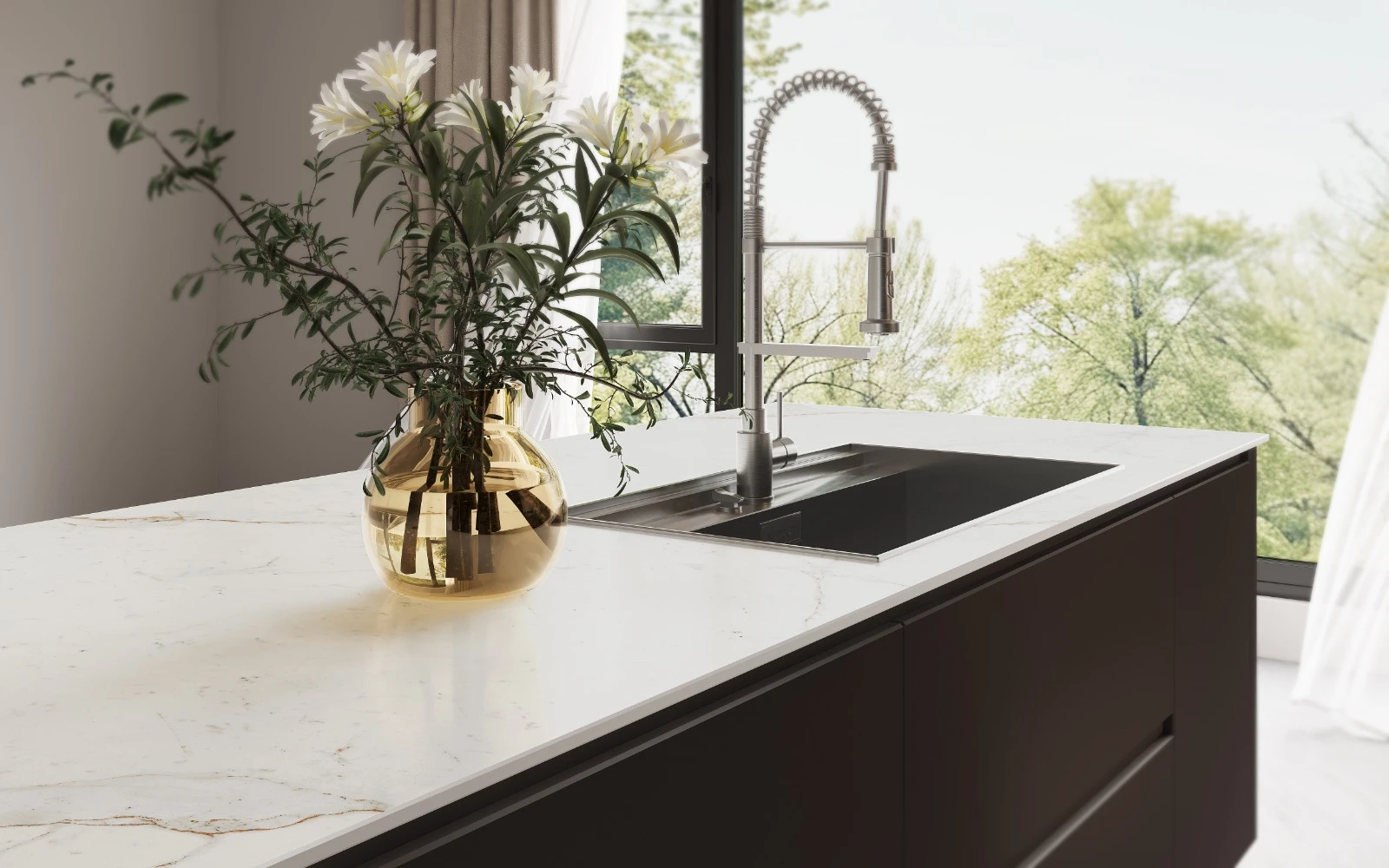 Marfil porcelain sink detail