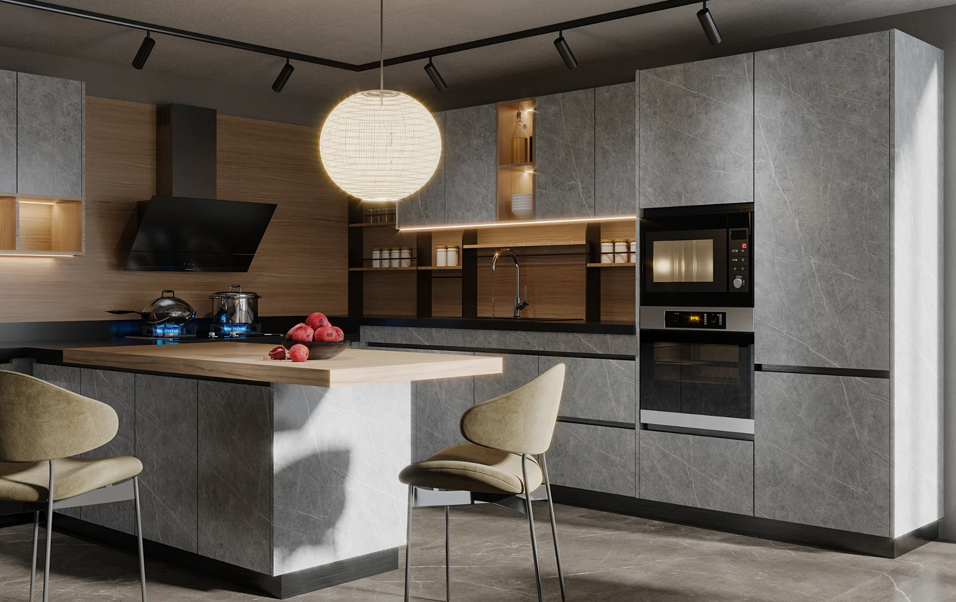 Grigio porcelain surface
